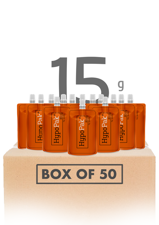 15 Gram fast acting glucose solution. 
If hypoglycemia persists, seek medical advice